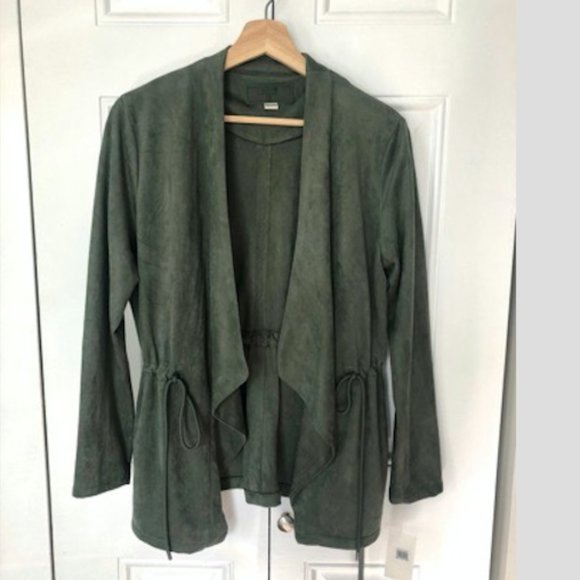 Faux Suede Drapey Jacket - Picture 6 of 7